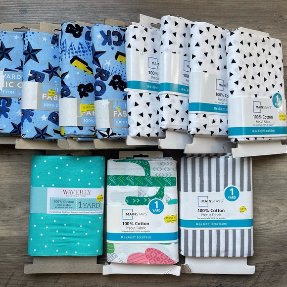 Mainstays Cotton Fabric Bundle - Picture 1 of 6